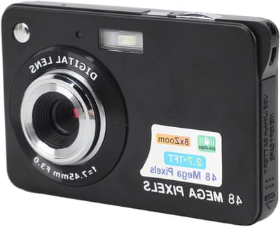 Allecto Plus - Digitale Camera met 48MP, 8x Optische Zoom, 1080P FHD Videovlogging, 2.7-inch LCD-scherm, Autofocus, Automatische Gezichtsschoonheid - Fotocamera voor ...