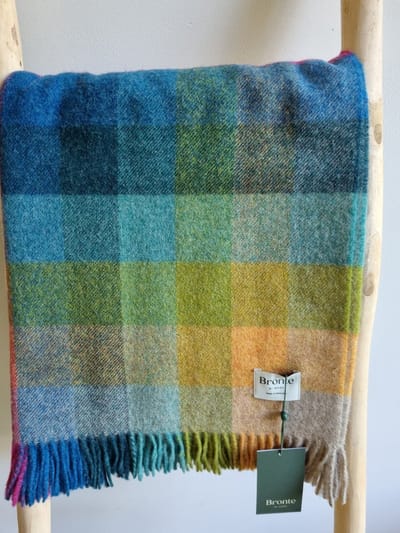 Wollen Plaid - HARLEQUIN Tutti Frutti - 140x185cm - Bronte x Plaids.shop