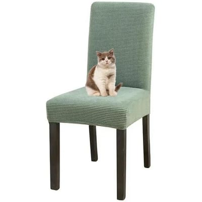 Housses de chaises de salle à manger en spandex jacquard imperméables et lavables, style Parsons, réglables. 1 pcs chair cover gray