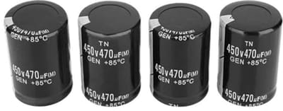 Hoogspannings Aluminium Elektrolytische Condensator 450V 470μF - Set van 4