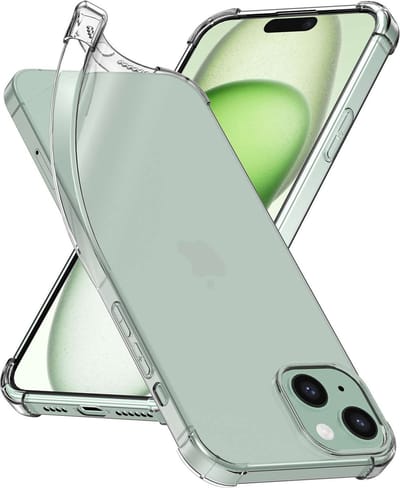 ebestStar - Hoes geschikt voor iPhone 15 Plus Apple, Silicone Slim Cover Case, Versterkte Hoeken en Randen hoesje, Transparant