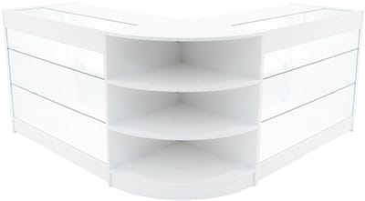 Apollo led winkel toonbankset - wit - 120x60x90/60x60x90