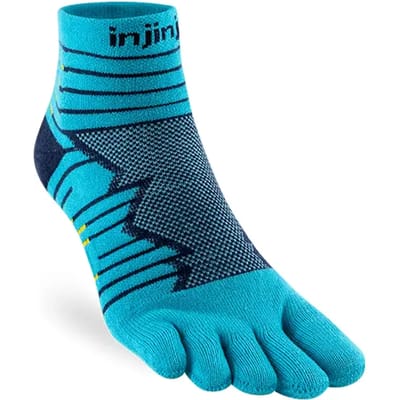 Injinji Teensokken Ultra Run Mini Crew Coolmax Unisex IS401130 60 Bleu XL=47,5-50