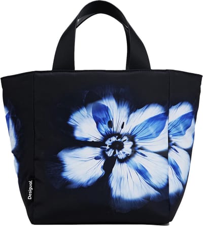 Desigual Handtas Schoudertas Atkins Valdivia Shopping Bag Black Zwart
