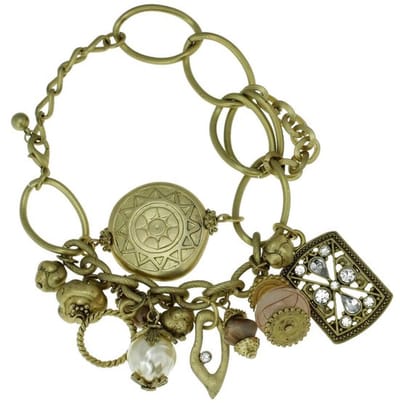 Behave - Armband - goudkleur - gotisch bedelsieraad - 20,5 cm