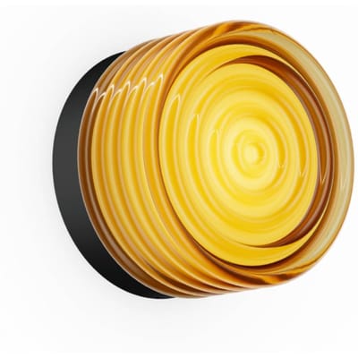 Wever & Ducré Lighting WEVER & DUCRÉ LED-wandlamp Hajo zwart/amber, kleurweergave 2700K