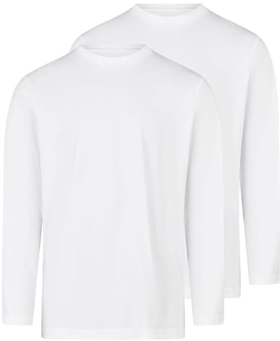 RAGMAN Heren longsleeve 2 pack Basic