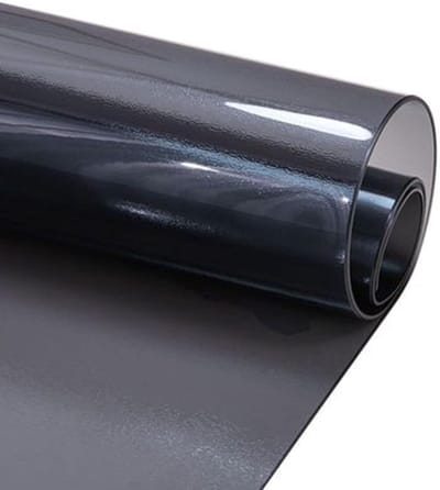 Zwarte tafelbeschermer - Tafelfolie PVC - Meubels beschermen - Waterdicht en krasbestendig - 16 mm dik - Zwart