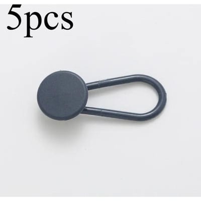 5 pièces Bouton d'expansion amovible à taille ajustable, Bouton extensible sans couture, Jeans avec petites modifications et grands accessoires pour accessoires vestimentaires 15mm bleu