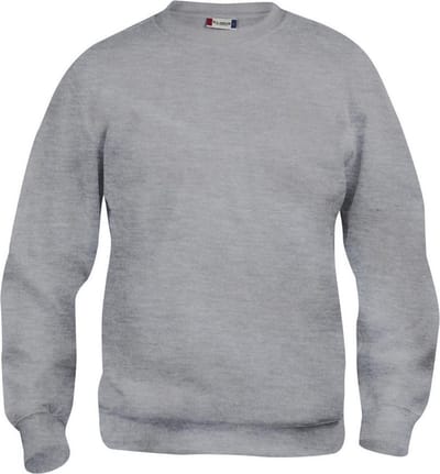 Basic roundneck grijsmelange 5xl