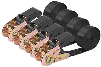Zware Ratelbanden 2,4 m x 25 mm - Eindeloze Cargo Riemen voor Motorfietsen, Aanhangwagens en Kajaks