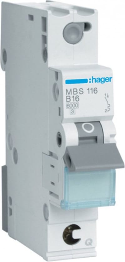 Hager MBS116, Type B