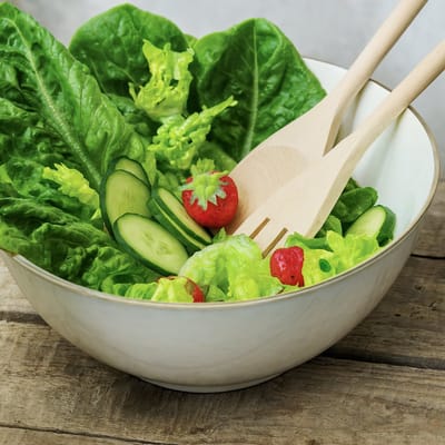 5-delige Houten Saladeset – Complete set voor bereiden én serveren van salades