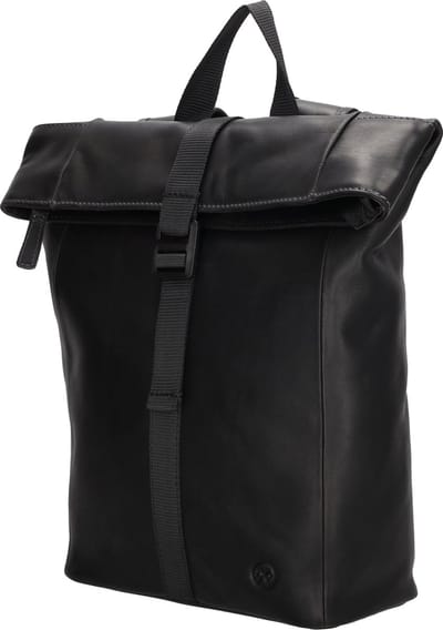 Hide & Stitches Japura Rugzak Unisex - Dagrugzak met meerdere vakken - Tas van 100% Leder - Zwart