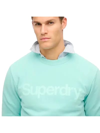 Superdry - Core City sweatshirt met ronde hals en logo - Heren - Truien