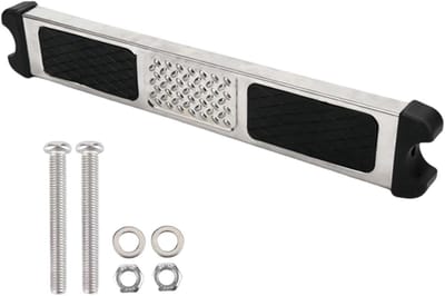 Zwembadladdertreden - Brede Sporten - Veilig Zwemmen - Antislip Roestvrij Staal - 48 cm Breed - Zilver