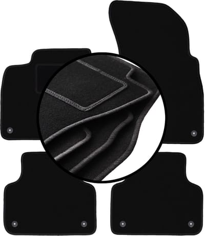 Complete set veloursmatten voor: Audi Q7 II SUV (2016-)