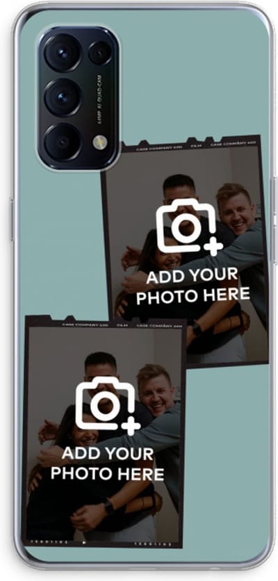 Gepersonaliseerd - Case Company® - Hoesje geschikt voor Oppo Find X3 Lite hoesje - Polaroid Zwart - Soft Cover Telefoonhoesje - Bescherming aan alle Kanten en Schermrand
