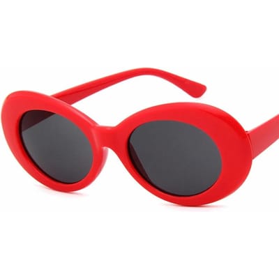 Lunettes de protection Lunettes de soleil ovales Dames Tendance Chaud Vintage Rétro Lunettes de soleil Lunettes pour femmes Blanc Noir UV