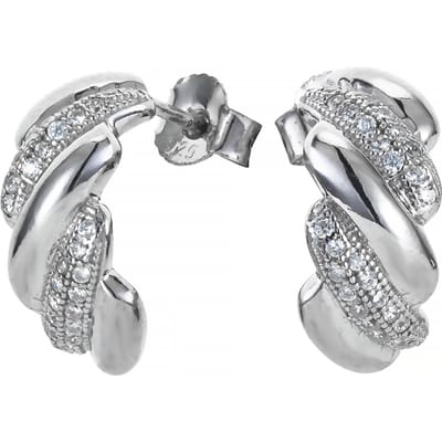Orphelia 'Sabrina' Dames 925 Sterling Zilveren Stud Oorbellen - Zilver ZO-7348