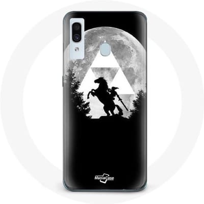 Coque - Samsung - Galaxy A20 - Zelda Lune - Souple - Protection Synthétique