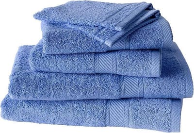 De Witte Lietaer Badhanddoek Stephanie 70 X 140 Cm Marina blauw 2 Stuks
