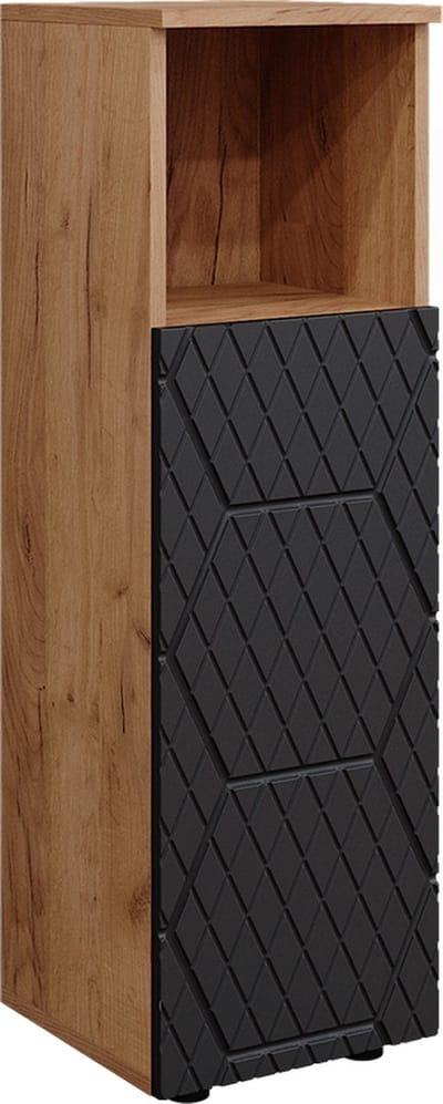 Vicco Irma Midikast – 30 x 95 cm Antraciet met honingraatstructuur