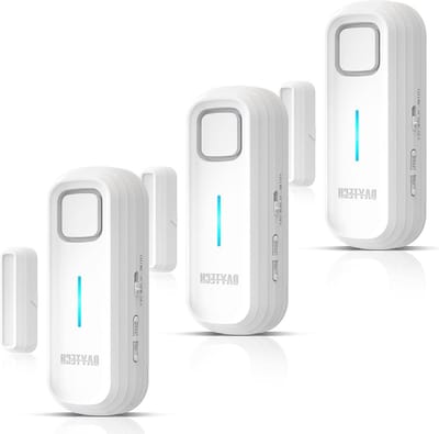 Deur raam alarm - Inbraak sensor - Huis beveiligen - 120 dB geluidssignaal - Set van 3 - Wit