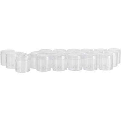 VBS Plastic potten met schroefdeksel "Hoog", 20 stuks