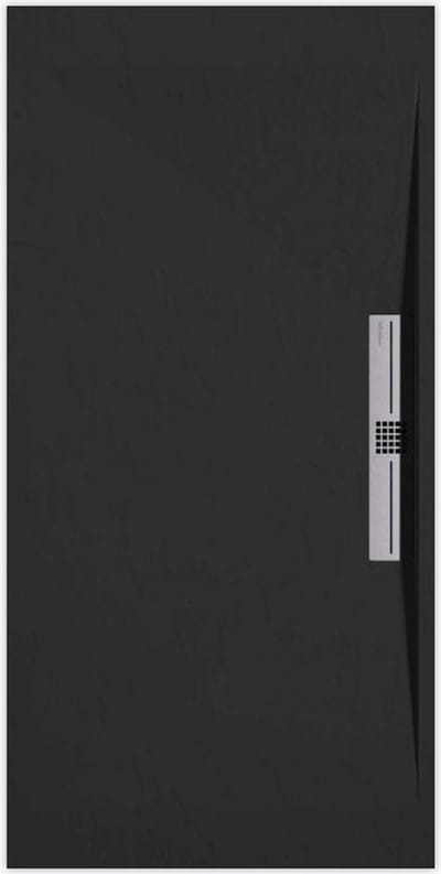 Sanifun douchebak Stone Side Black Slate 900 x 700 S