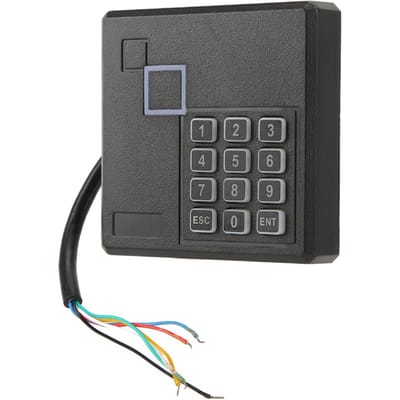 Tête de lecture de contrôleur d'accès avec clavier, lecteur de carte à mot de passe, système de contrôle d'accès(identifiant) black