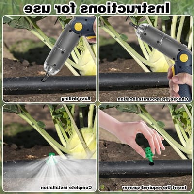150 Stuks Drip Irrigation Emitters en Micro Sprinklers voor Tuin, Planten en Gras, Efficiënte Waterbesparing en Irrigatiesysteem