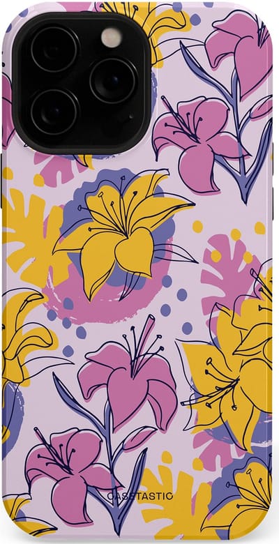 Casetastic Hoesje Geschikt voor Apple iPhone 13 Pro Max Magsafe - Stijlvolle Beschermende Duo-layer Case - Flora Fantasia