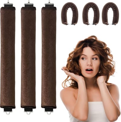 Hittevrije Krultang Set van 3 - Voor Nachtelijke Styling en Grote Golvende Krullen - Ideaal voor Kort en Lang Haar