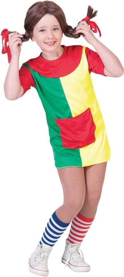 Kostuum | Sterkste Meisje Van De Wereld Kostuum | Maat 110 | Carnaval kostuum | Verkleedkleding