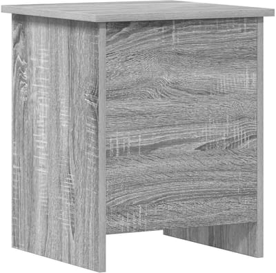 vidaXL - Opbergkist - met - opslag - Grijs - Sonoma - 40 - x - 40 - x - 50 - cm - Bewerkt - hout