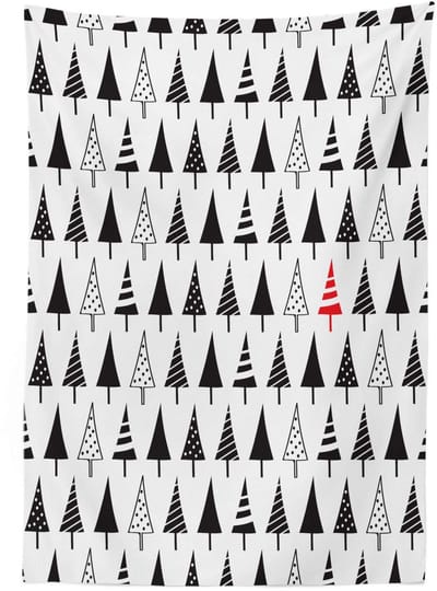 ABAKUHAUS Tafelkleed – 140x200 cm – Satijnmix – Antraciet/Zinnober