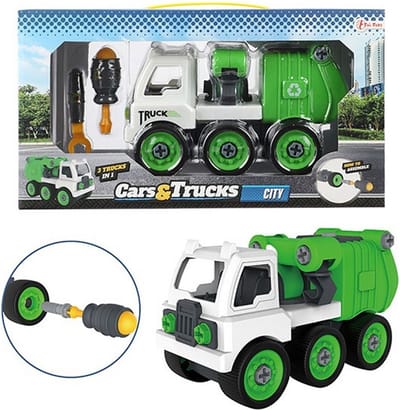 Cars & Trucks Cars & Trucks 3In1 Vuilniswagen