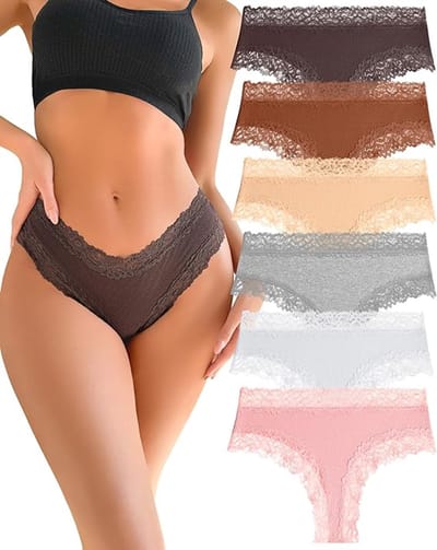Onderbroeken dames katoen kant Braziliaanse slip dames sexy ondergoed vrouwen ademende slip hipster multipack 6