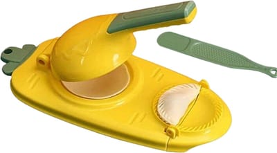Bovista Dumplings Machine - Raviolimakers - Ravioli - Dumpling Maker Set - Dumpling Vorm - Snijder - Pastei - Empanada - Uitsteker - Klein Geel