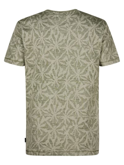 Petrol Industries - Heren T-shirt met all-over print Cromo - Groen - Maat XXL