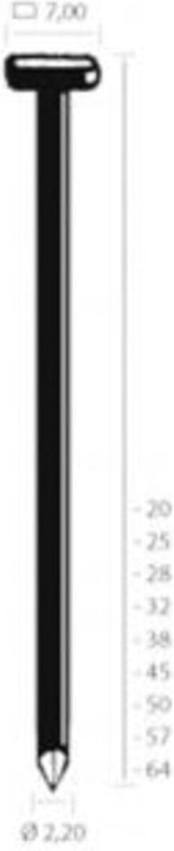 Union nagel DA32 vz schuin (4000st)