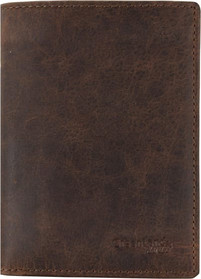 Greenland Nature Montana portemonnee leer 9,5 cm - Jongens - Staand formaat - natur