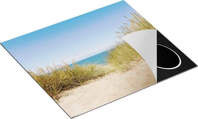 Chefcare Inductie Beschermer Duinen met Zee - 60x50 cm - Afdekplaat Inductie - Kookplaat Beschermer - Inductie Mat