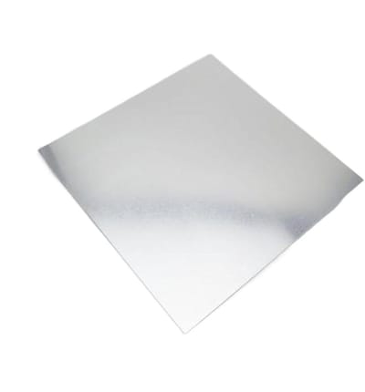 Aluminium Plaat - Metaalfolie - Metaalbewerking - Hoge Zuiverheid - 100x100mm - Zilver