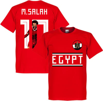 Egypte M. Salah 10 Gallery Team T-Shirt - Rood - XS
