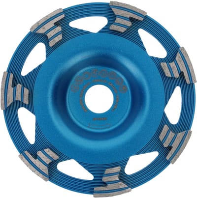 Diamant Slijpschijf - Betonschuurmachine Schijf - Beton Schuren - Universele Binding - 150 mm x 222 mm - Grijs