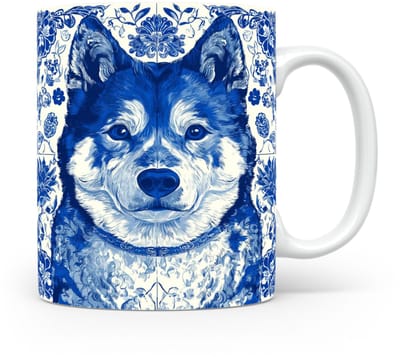 Mok Akita Beker voor koffie of tas voor thee, cadeau voor dierenliefhebbers, moeder, vader, collega, vriend, vriendin, kantoor, opa, oma, hond, kerst, sinterklaas, verjaardag