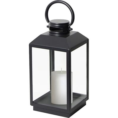 KS Verlichting Newport Windlicht Zwart Small