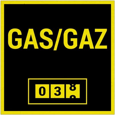 Gasmeter bord | Forex Re materiaal | 10 x 10 cm